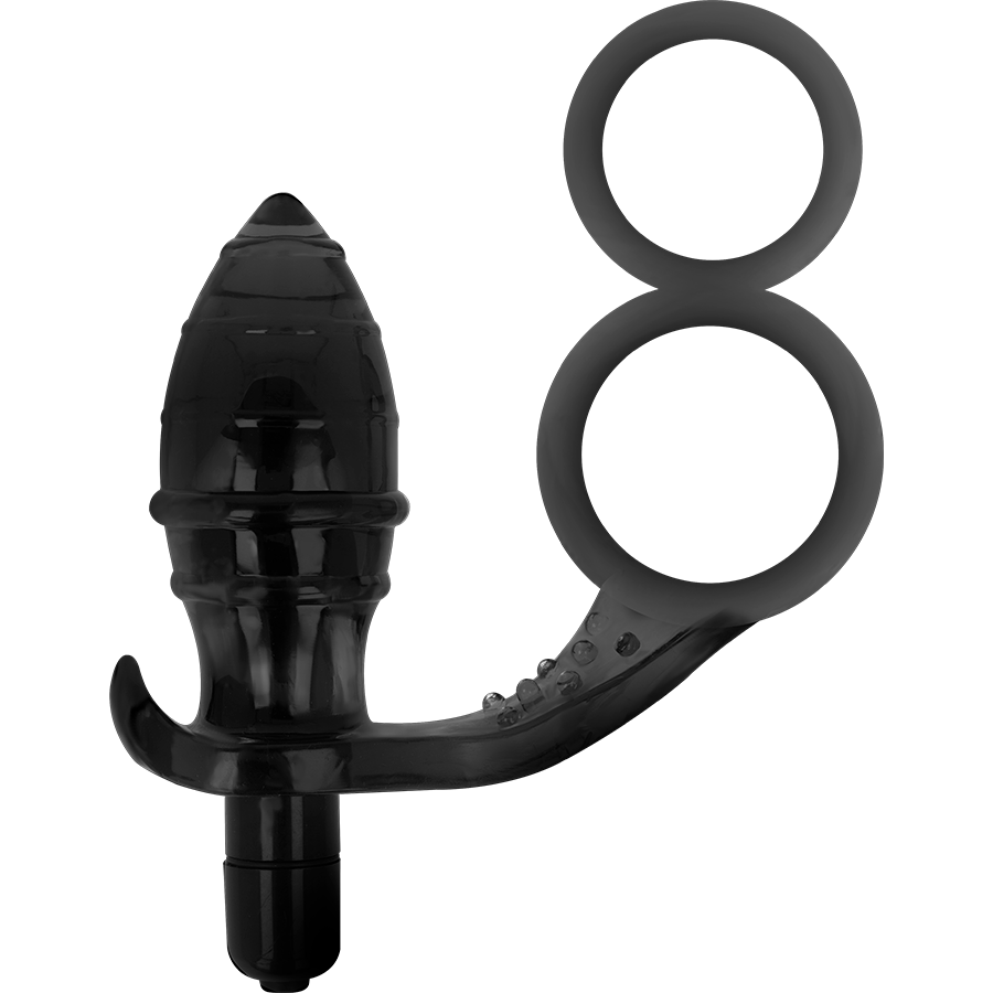 Addicted Toys Analplug Mit Doppeltem Schwarzen Ring