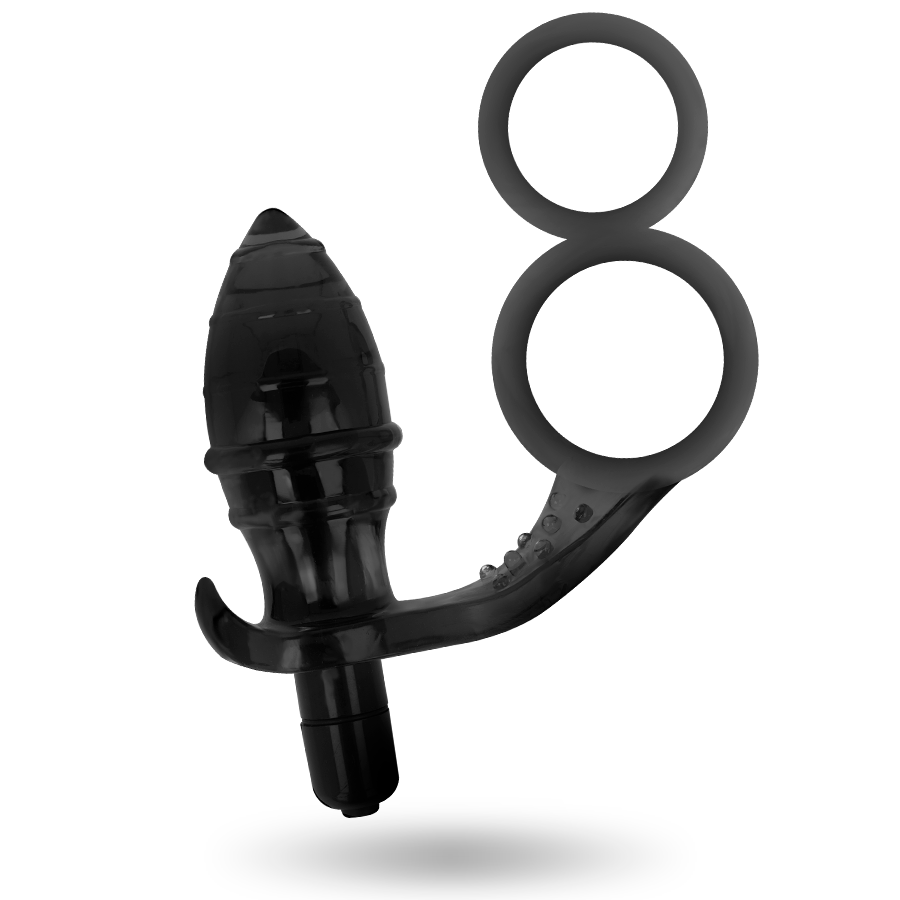 Addicted Toys Analplug Mit Doppeltem Schwarzen Ring