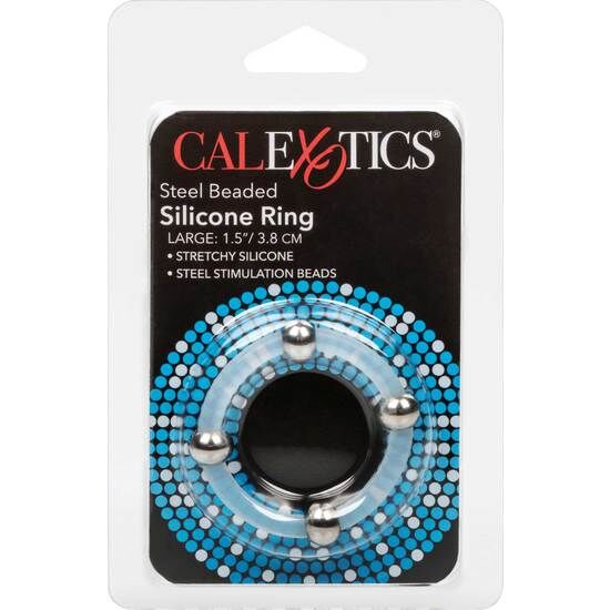 CalExotics Stahlperlen-Silikonring – Größe L
