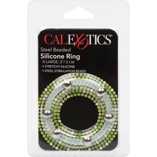 CalExotics Stahlperlen-Silikonring – Größe XL