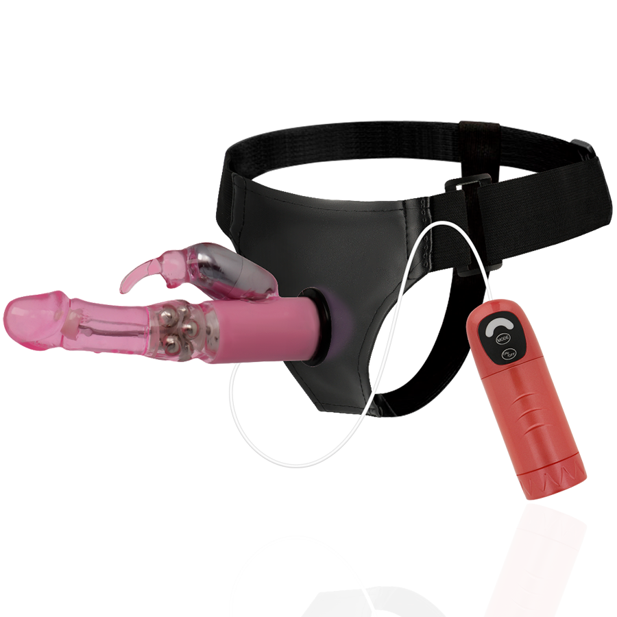 Harness Attraction Daniel Strap-on – vibrierend & rotierend, 18 cm