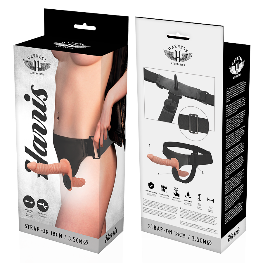 Harness Attraction Harris Double-Penetrations Strap-on – 18 cm