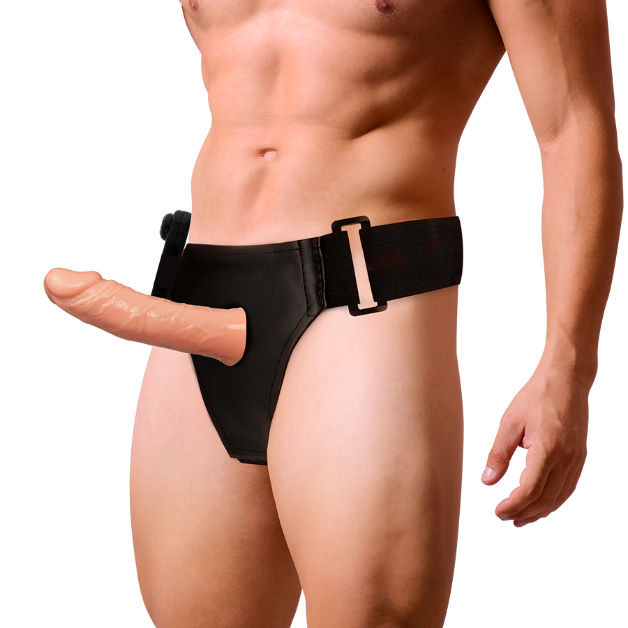 Harness Attraction Benny Hollow Strap-on mit Vibrator – 15 cm