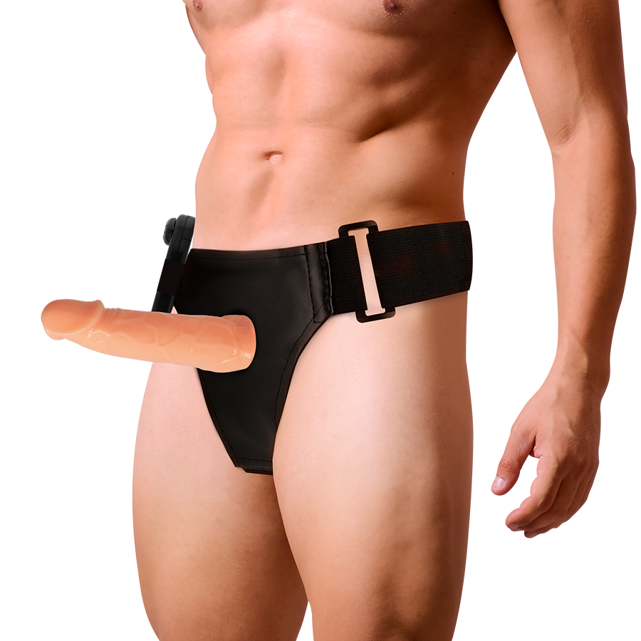 Harness Attraction Willian Hollow Strap-on mit Vibrator – 17 cm