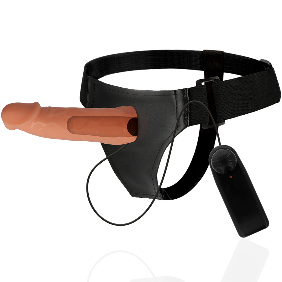 Harness Attraction Willian Hollow Strap-on mit Vibrator – 17 cm