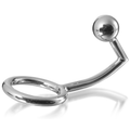 Metal Hard Penisring mit Anal-Eindringlingshaken, 45 mm