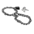 Metal Hard Handschellen mit Edelstahlkette.