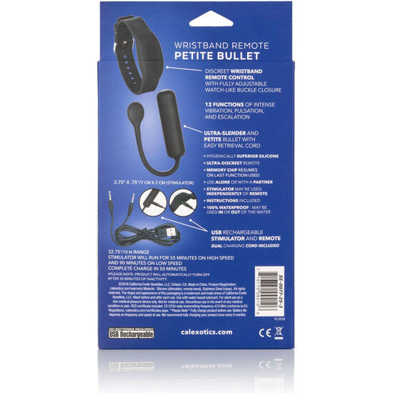 CalExotics Petite Bullet – Mini-Vibrator mit Armband-Fernbedienung