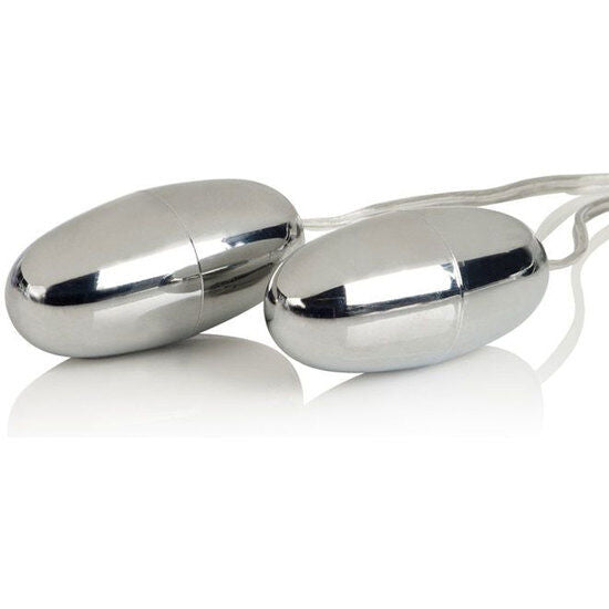 CalExotics Pocket Exotics Vibrierende Kugeln Duo – silber