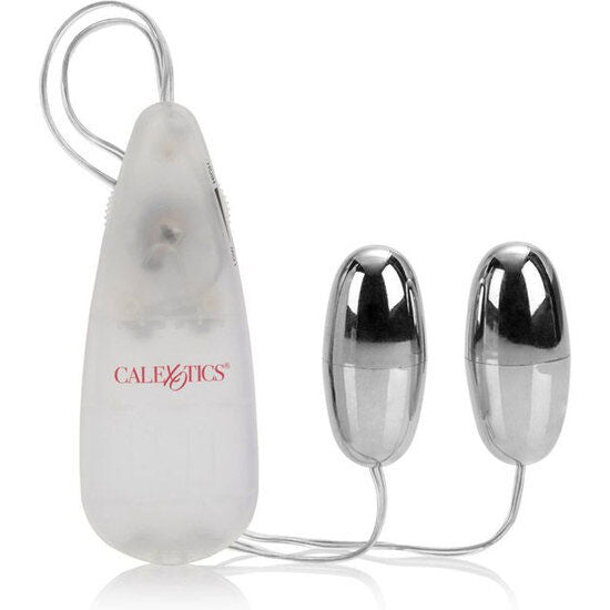 CalExotics Pocket Exotics Vibrierende Kugeln Duo – silber