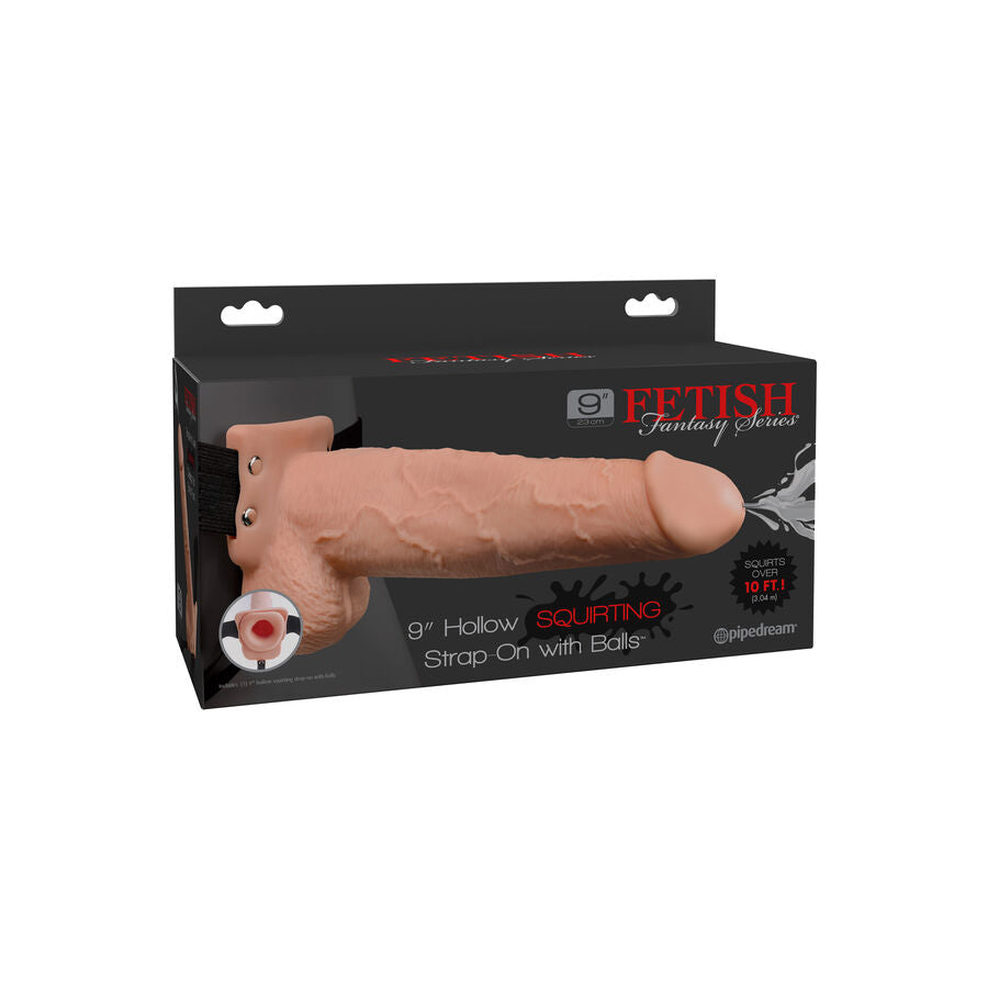 Fetish Fantasy Strap-on Geschirr mit Squirting Dildo – 22,9 cm