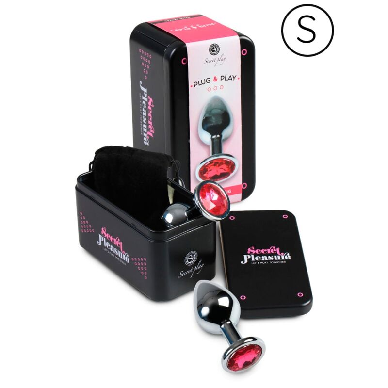 Secretplay Toys Analplug aus Aluminium, Fuchsia, 7 cm