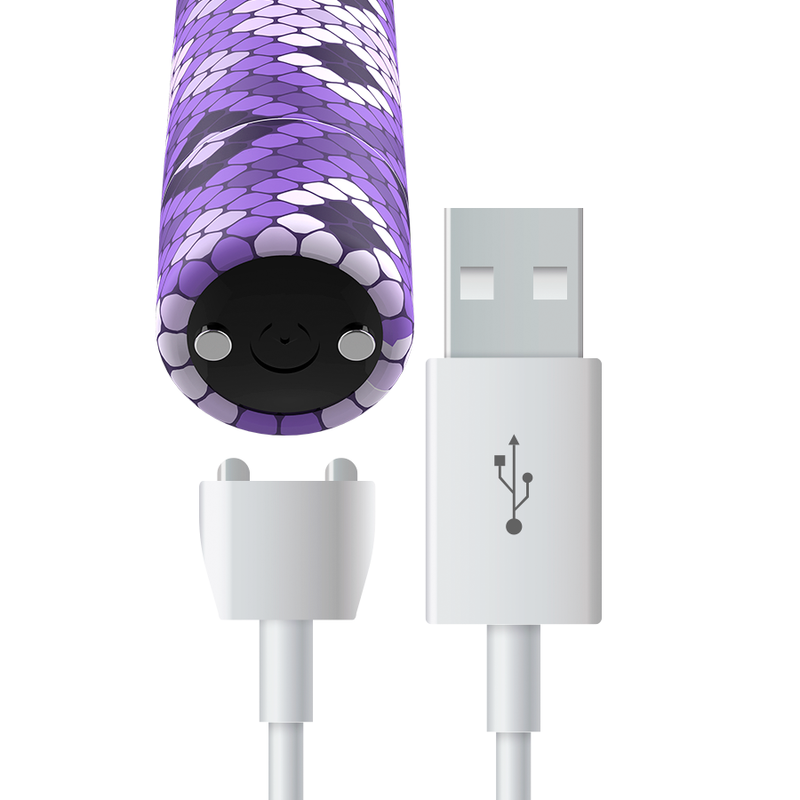 Custom Bullets Wiederaufladbar Snake Purple Magnetic Bullet 10V