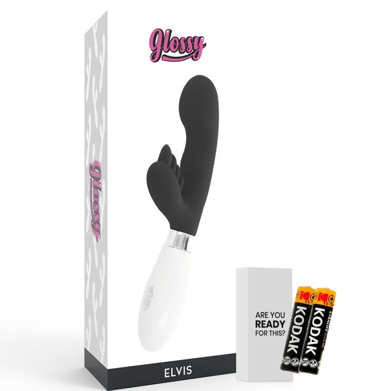 Glossy Elvis Kaninchen Schwarz