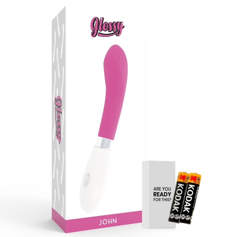 Glossy John Vibrator Rosa