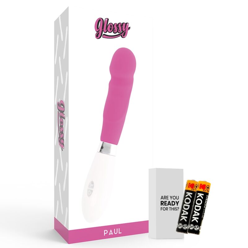 Glossy Paul Vibrator Rosa