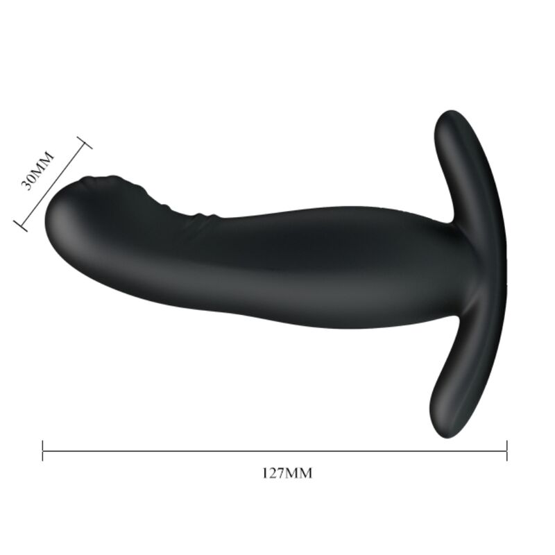 Mr. Play Wiederaufladbarer Prostatamassager – schwarz, Silikon