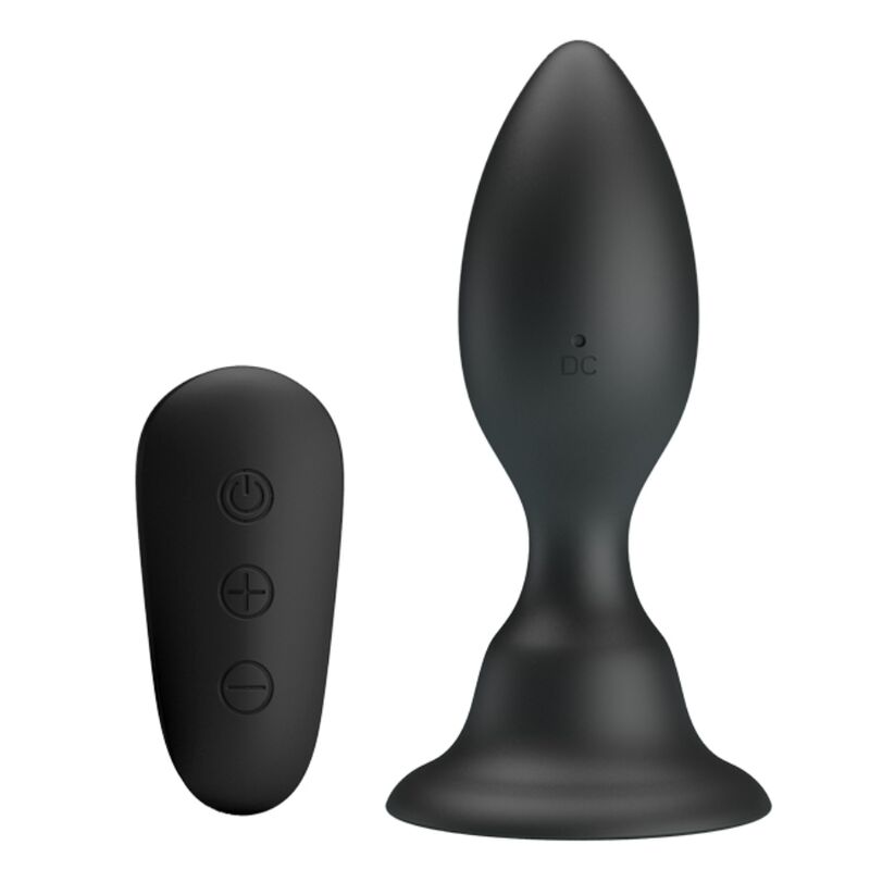 Mr. Play Anal-Plug mit Vibration und Fernbedienung – schwarz