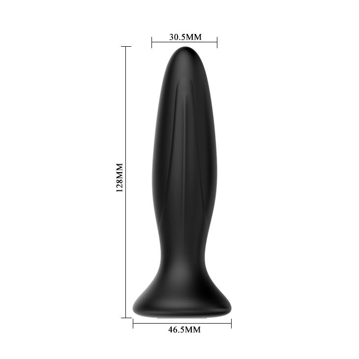 Mr. Play Anal-Plug Vibrator – wiederaufladbar, schwarz, Silikon