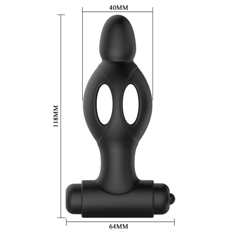 Mr. Play Silikon Anal-Plug mit Vibration – 11,8 cm