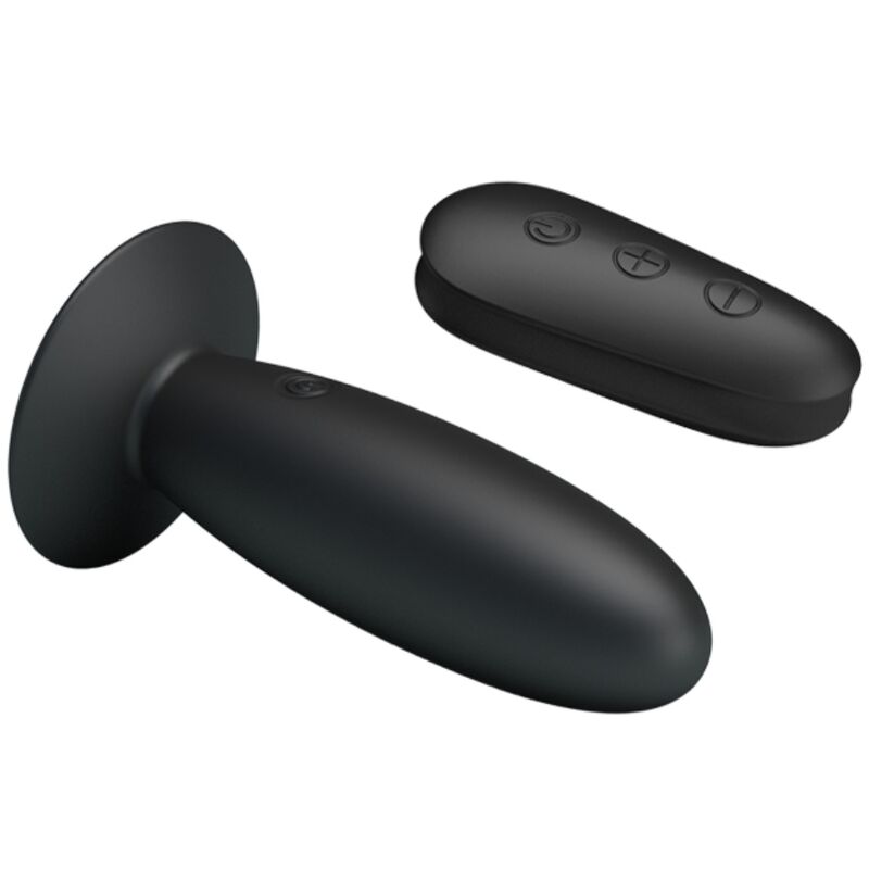 Mr. Play Anal-Plug 12-Modus Vibrator mit Fernbedienung – schwarz