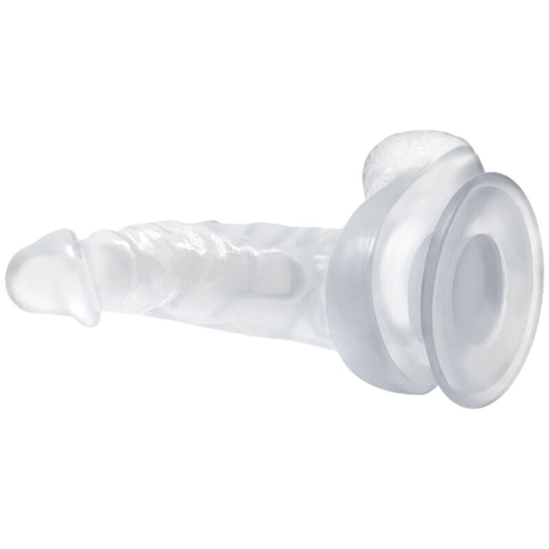 Baile Realistischer Gelatine-Dildo mit Saugnapf – transparent, 16,7 cm
