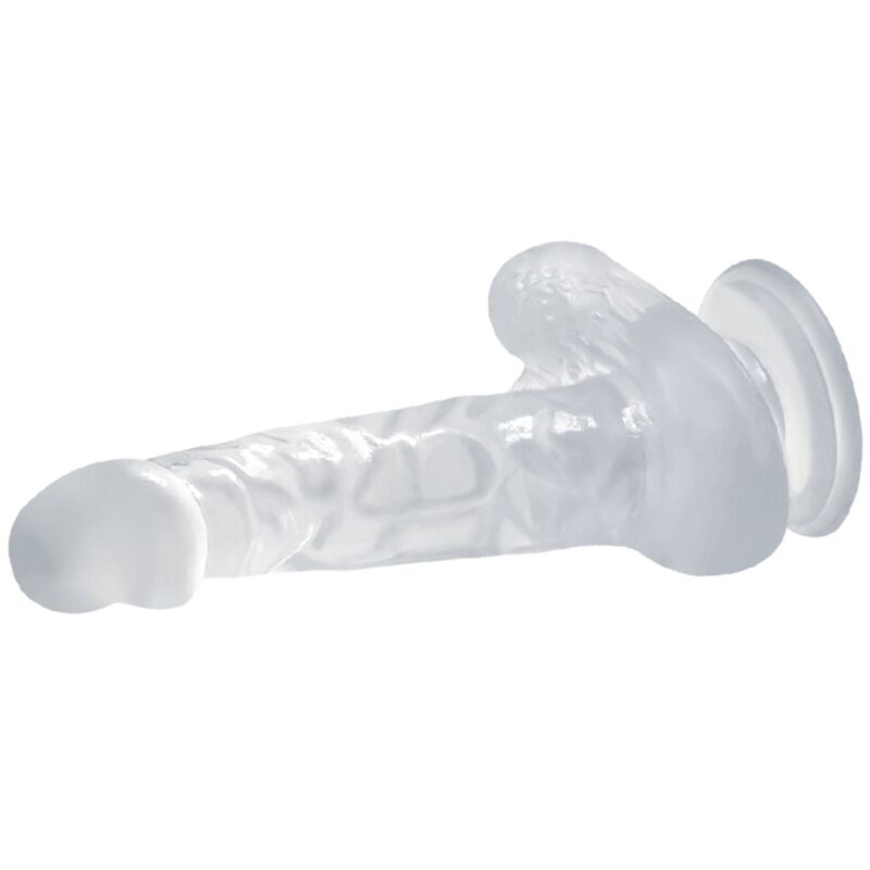 Baile Realistischer Gelatine-Dildo mit Saugnapf – transparent, 16,7 cm