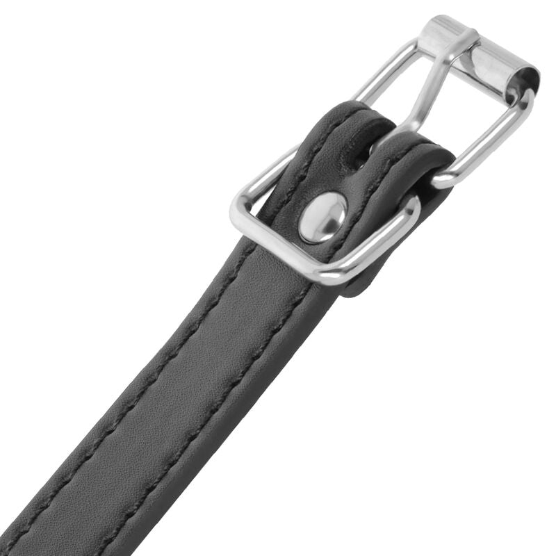 Darkness Penisring mit Leine und Metallkette – BDSM