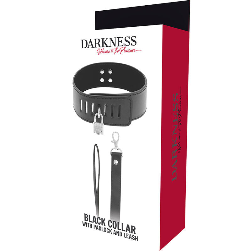 Darkness Bdsm-halsband mit Schwarzem Schloss