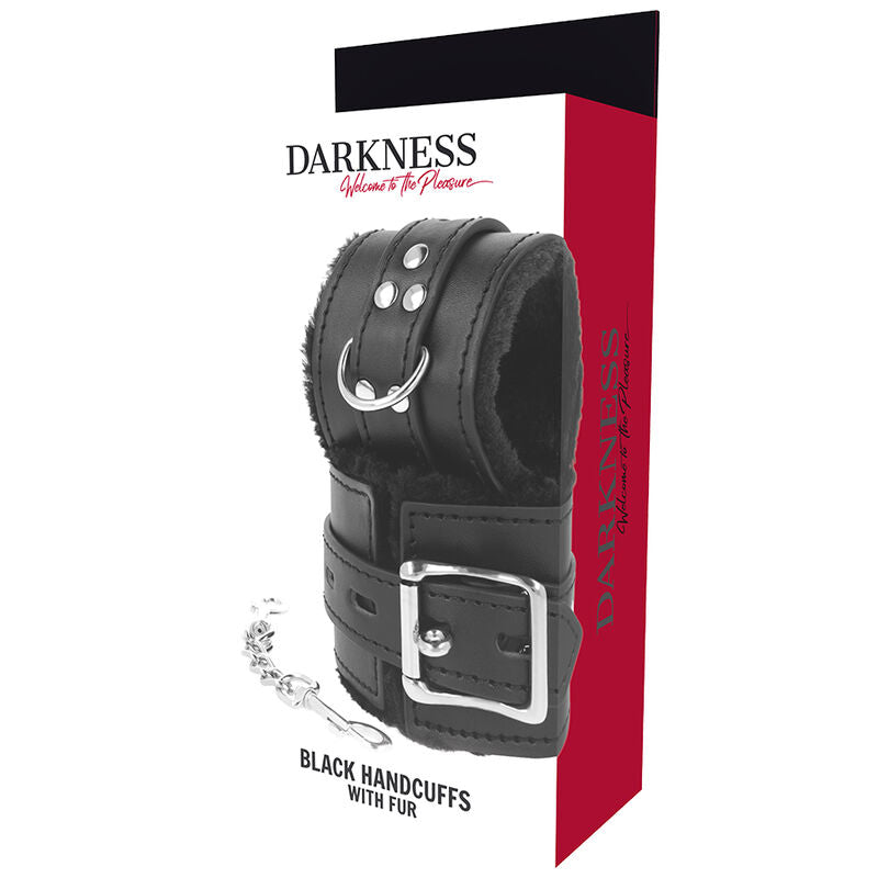 Darkness Schwarz Gefütterte Bdsm-handschellen