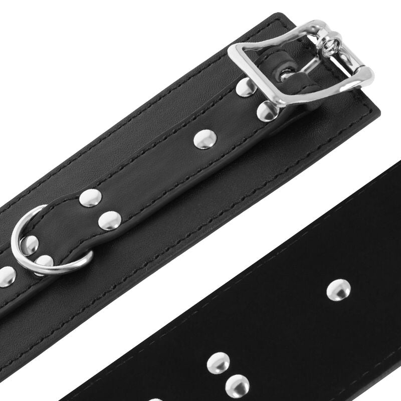 Darkness Handschellen aus Schwarzem Leder