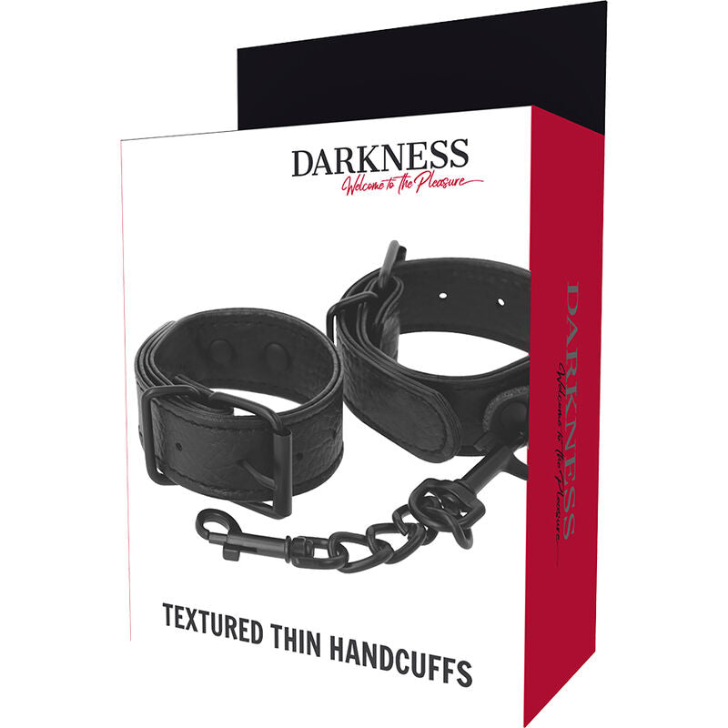 Darkness Breite, Dünne Texturierte Handschellen