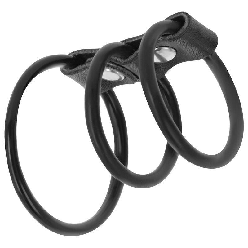 Darkness Set aus 3 Flexiblen Penisringen