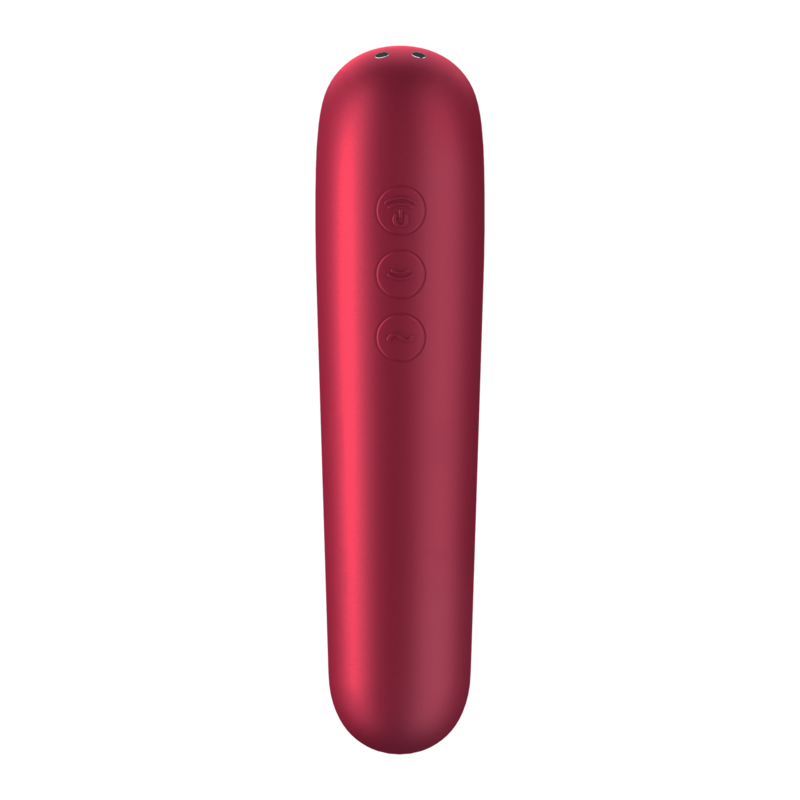Satisfyer Dual Love Vibrator und Sauger mit Pulsierter Luft Rot