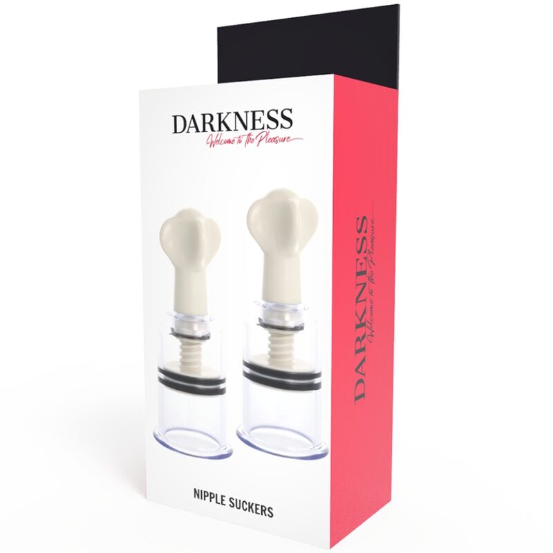 Darkness Transparente Nippelsauger – Ø 5 cm, 2er-Set