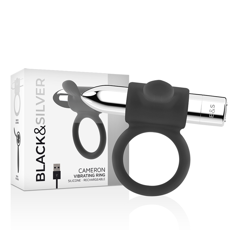 Black&Silver Cameron Wiederaufladbarer Ring Silber