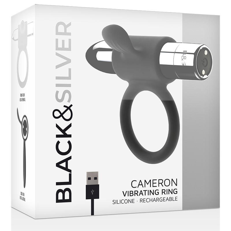Black&Silver Cameron Wiederaufladbarer Ring Silber