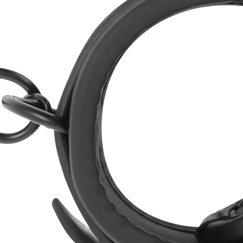 Fetish Submissive Knöchelfesseln Aus Veganem Leder Mit Neopren-Futter