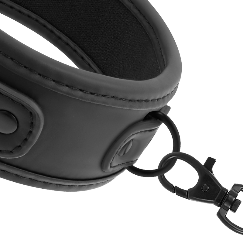 Fetish Submissive Halsband mit Kette Mit Neopren-Futter