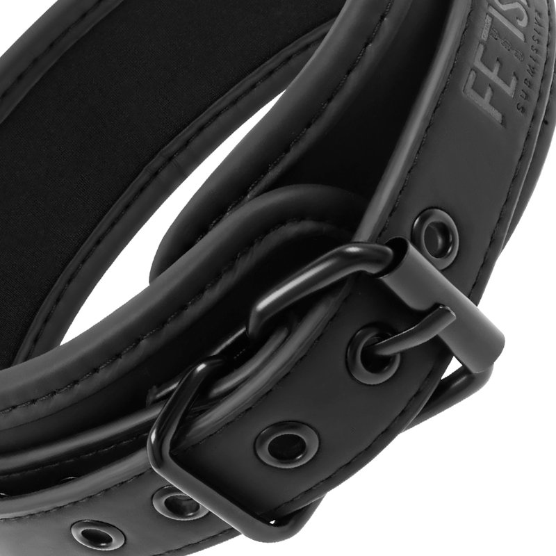 Fetish Submissive Halsband mit Kette Mit Neopren-Futter