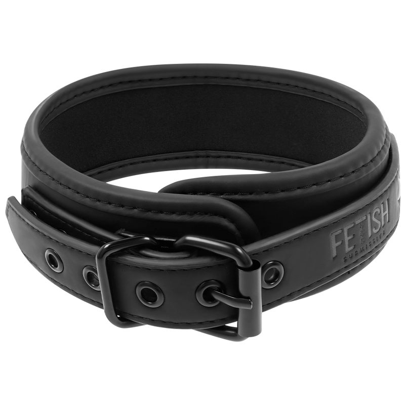 Fetish Submissive Halsband mit Kette Mit Neopren-Futter