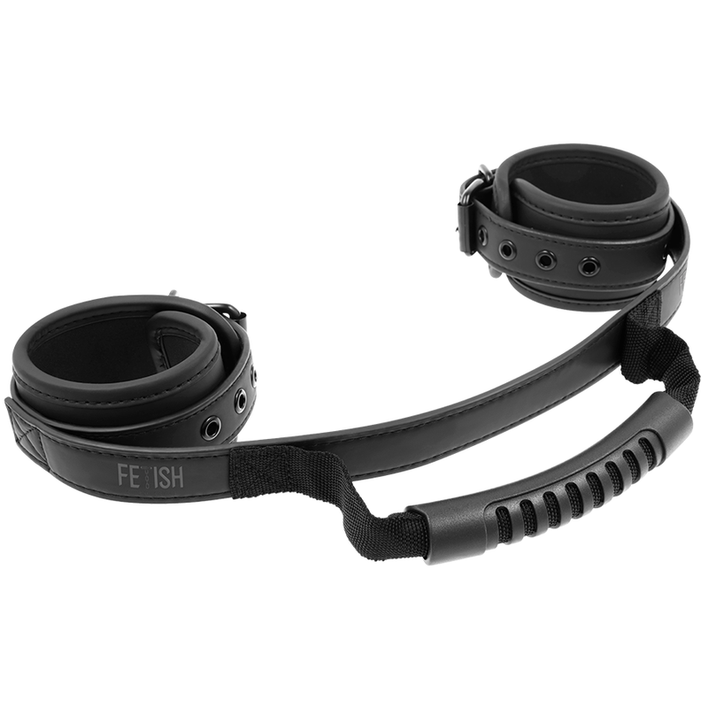 Fetish Submissive Handschellen Mit Neopren-Futter Und Griff