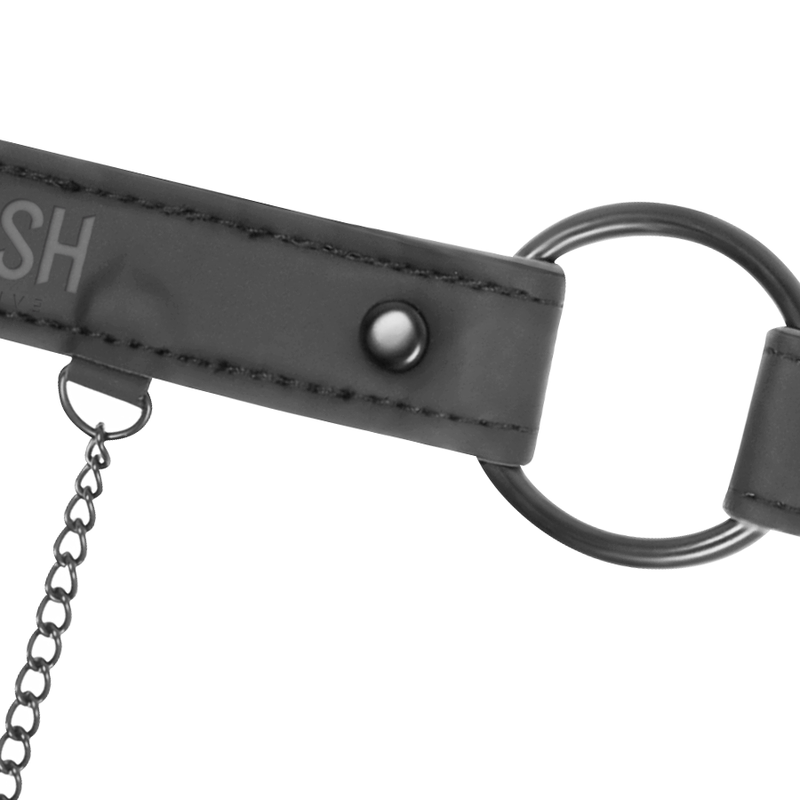 Fetish Submissive Knebelring Mit Nippelklemmen