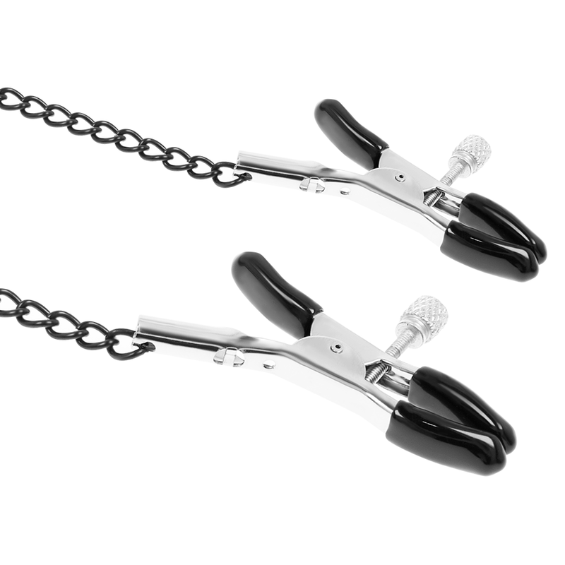 Fetish Submissive Knebelring Mit Nippelklemmen