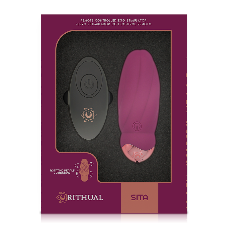 Rithual Sita Vibrations-Ei mit Fernbedienung – Perlendrehung