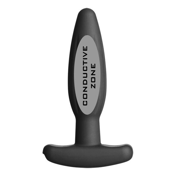 ElectraStim Silikon Schwarz Rocker Butt Plug Klein