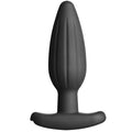 ElectraStim Silikon Schwarz Rocker Butt Plug Mittel