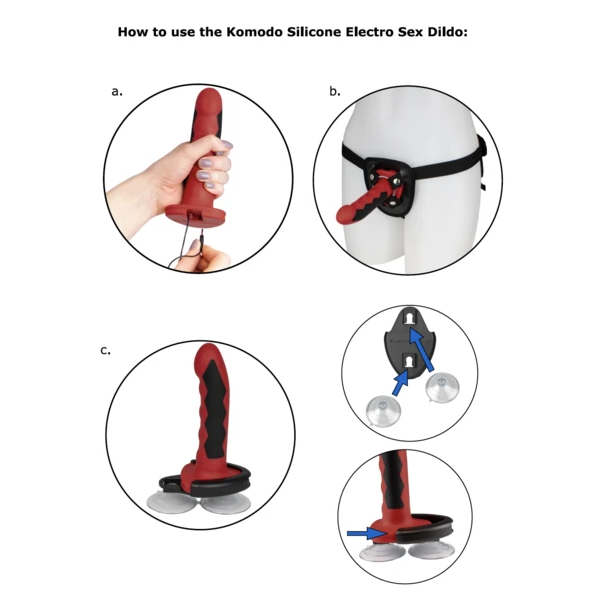 ElectraStim Silikon Fusion Komodo Dildo