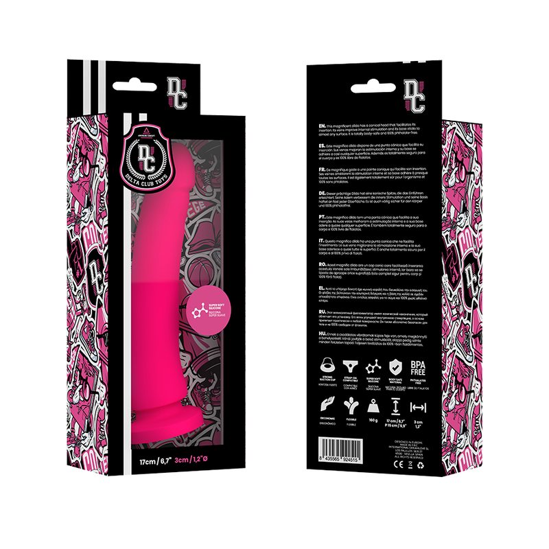 Deltaclub Delta Club - Toys Rosa Dildo Medizinisches Silikon 17 CM...