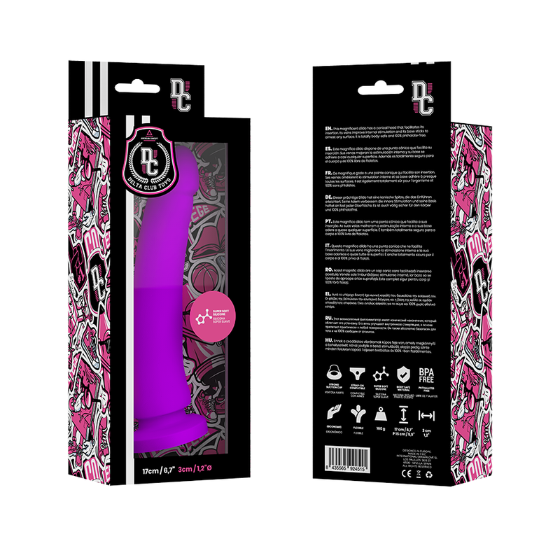 Deltaclub Delta Club - Toys Lila Dildo Medizinisches Silikon 17 CM...